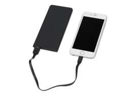 Портативное зарядное устройство с подсветкой логотипа «Faros», soft-touch, 4000 mAh