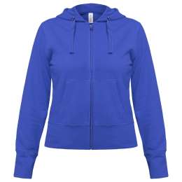 Толстовка женская Hooded Full Zip ярко-синяя