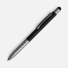 Ручка шариковая Digit Soft Touch со стилусом, черная